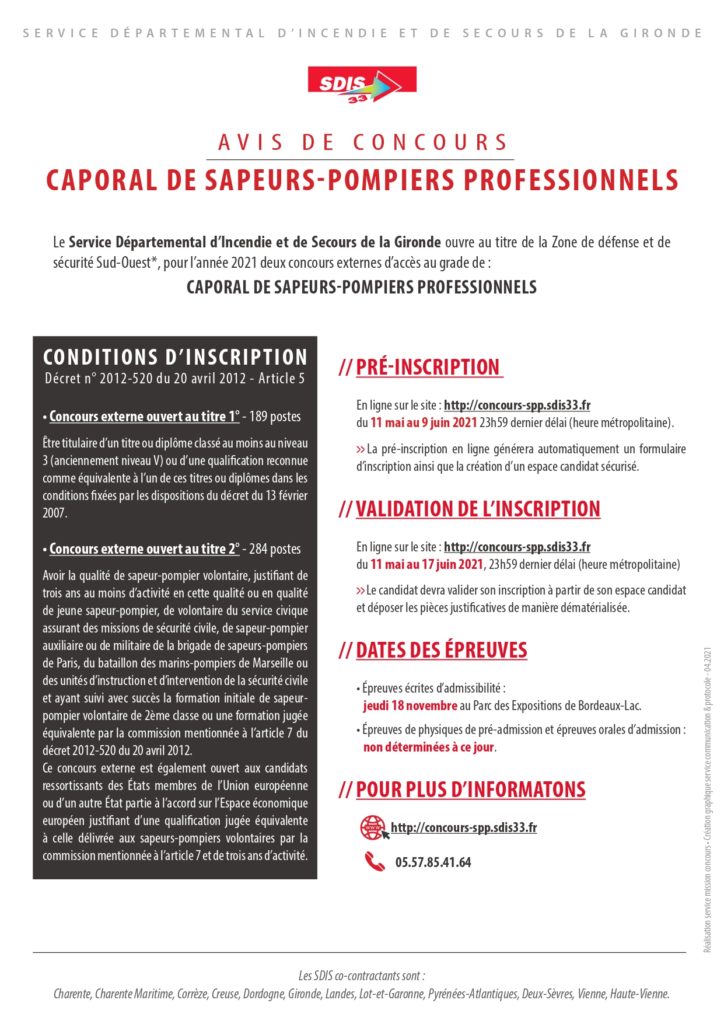 SDIS40 - MissionConcours_SPP2021_SDIS33